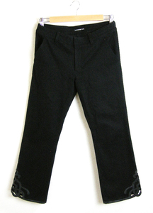 Vivienne Tam [Vivi Tam] Black Hem дизайн хлопковые брюки 1