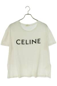セリーヌバイエディスリマン CELINE by Hedi Slimane X008370E サイズ:XL ロゴプリントTシャツ 中古 SB01
