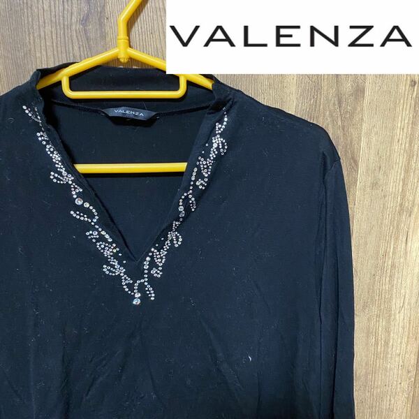 VALENZA バレンザ　七分丈　トップス ビジュー