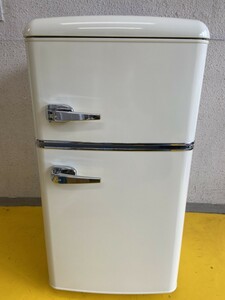 IRIS OHYAMA　アイリスオーヤマ　ノンフロン冷凍冷蔵庫　ホワイト　81リットル　2021年製　中古品　7373