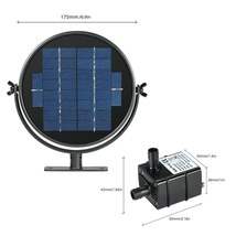 太陽光発電水フローティング噴水ポンププールガーデン水ポンプキット鳥風呂池プル190l/h 170センチリフト9ボルト2ワット/_画像5