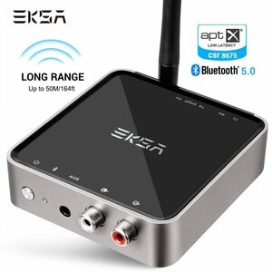 EKSA BLUETOOTH トランスミッタ APTX BLUETOOTH 5.0 アダプタテレビヘッドフォンスピーカー