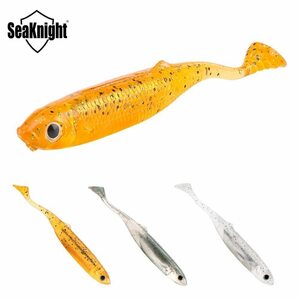 SeaKnight ソフトルアー SL004 6 グラム 100 ミリメートル 3.9in 12 PC 3D 魚目 T テールソフトルアー、シリコーン人工餌