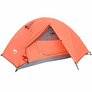 BC1001：バックパッキング キャンプ テント 軽量1-3人のテント 二重層防水 ポータブルアルミ 極旅行 テント