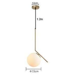 ガラス玉ランプ ペンダントライト ペンダントランプ ミニマリスト クリエイティブ モダン Type 15cm ball model C Cool光源