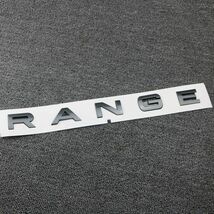 レンジローバー エンブレム 2セット グロスブラック Range Rover Evoque イヴォーク フロント リア ドレス アップカスタム_画像1