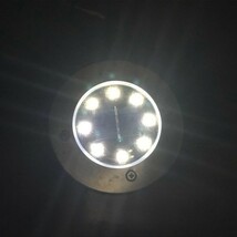 ライト ランプ 8LED 太陽光 埋設光 屋外 道 ガーデン デッキ アウトドア キャンプ レジャー_画像5