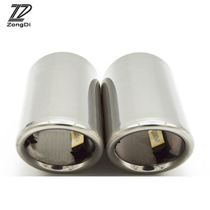 Atreus 2 piece car stainless steel exhaust pipe cover Audi a4 b8 a6 c6 accessory Audi 