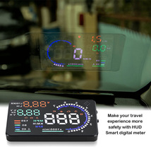 OBD2 HUD 車ヘッドアップディスプレイ 5.5 Led ウインドプロジェクター OBD スキャナ速度燃料警告アラーム_画像5