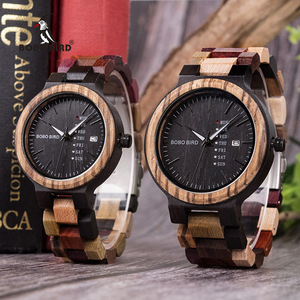 BOBOBIRDの腕時計男性新人竹木製時計日付腕時計
