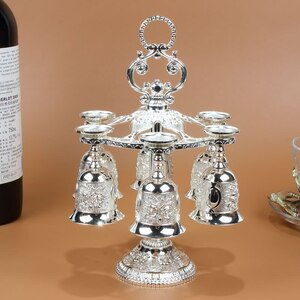 Sly bar wine glass 6 piece & wine rack set kitchen dining bar supplies wine decanter set 