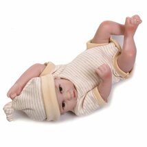 リボーンドール フルシリコンビニール リアル赤ちゃん人形 ミニサイズ25cm 入浴可能 かわいいベビー人形 双子ちゃんセット_画像3