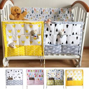 Muslin Tree Bed Hanging хранение сумка младенец Cot Bed бренд младенец хлопок Crib Organizer 60*50cm