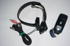  mobile telephone head Mike attaching headphone FMH-20acom used * mobile telephone battery type charger used 