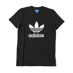 アウトレット品 adidas アディダスオリジナルス トレフォイルロゴ Tシャツ X41279 S 黒 半袖Tシャツ メンズ