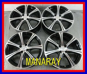 ■中古ホイール■　Eurospeed MANARAY SPORT 17インチ 7J +45 4H 100 ポルテ ムーヴ タント N-BOX アクティ エブリイ 激安 送料無料 D462