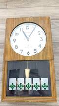 G164 時計　SEIKO SONOLA ジャンク品　振り子時計　昭和レトロ　アンティーク　M_画像3