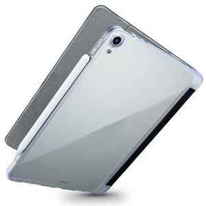 エレコム iPad Air 10.9インチ ケース カバー 手帳 フラップ レザー 背面クリア マグネット ブラック TB-A20MHVCFBK(l-4549550227520)
