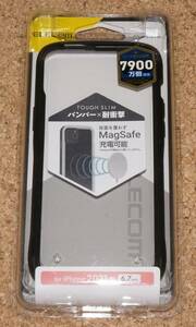 ★新品★ELECOM iPhone13Pro Max TOUGH SLIM LITE バンパー MagSafe対応 ブラック