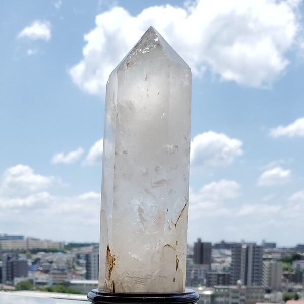 オマケ付き☆大型水晶六角柱原石