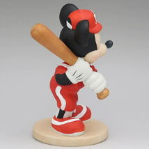 ディズニー　ミッキー　ビスク・フィギュア　バッター　野球　1990年代　陶器製_画像2