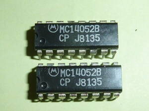 モトローラ MC14052 Analog Multiplexers/Demultiplexers ２個　未使用