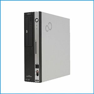 中古パソコンディスクトップ 富士通製D550/B 超高速Core2Duo-3.0GHz メモリ2GB 大容量HDD160GB搭載 DVDドラ