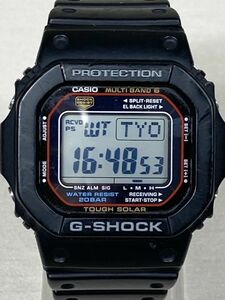 (稼働品) CASIO カシオ G-SHOCK Gショック GW-M5610 電波ソーラー デジタル 黒 ブラック ラバー メンズ腕時計 R614R05