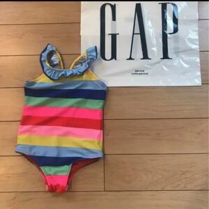 新品★ 80cm gap 水着　ボーダー　フリル　ワンピース