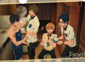 Free!　台所　A4クリアファイル　中古