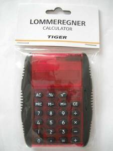 Tiger Copen is -gen*[ new goods ] skeleton red. pocket calculator *