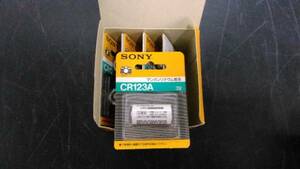  guarantee equipped unused SONY Sony manganese lithium battery CR123A 7 pcs set lithium single‐lens reflex camera video 3V flashlight 
