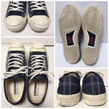 EDIFICE エディフィス 別注 converse JACK PURCELL コンバース ジャックパーセル 23.5 ネイビー 紺色 白ヒゲ_画像3