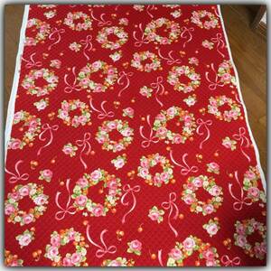 ★ Обратное решение Quilting ★ Rose / Rose Strawberry Dagger Pattern (красный) ★ 108 × 145