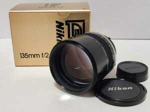 【外観美品】Nikon Ai-s NIKKOR 135mm F2 元箱付き ニコン