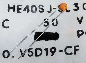 KCK HE40SJ-SL300J セラミックコンデンサ (50V/30pF±5%/直径:約4mm) [20個組]【管理:KD751】