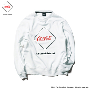 F.C.R.B. COCA-COLA EMBLEM CREWNECK SWEAT : ¥22,000 + TAX/SOPHNET. ソフネットF.C.Real Bristol サイズ希少白M