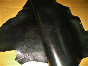 オーストラリア　カンガル革　1枚　大判７０デシ　黒　1.1-1.2mm　軽くて丈夫、運動靴や、陸上競技のスパイク用