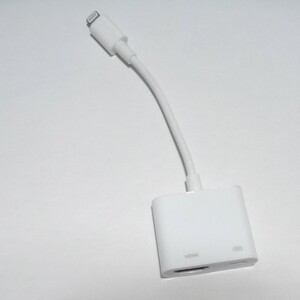 Apple Lightningから HDMI出力変換アダプタ
