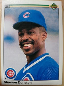 ★SHAWON DUNSTON UPPER DECK UD 1990 #231 MLB メジャーリーグ CHICAGO CUBS シカゴ カブス ショーン ダンストン バカ肩