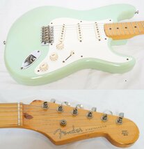 ★決算SALE!!12月26日まで!!★Fender Japan+Fender USA★’57 American Vintage Stratocaster Surf Green コンポーネントストラトキャスタ_画像2