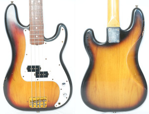 ★Fender Japan★JB62-98 JVシリアル1983年製ネック＋70年代プレシジョンベース ボディ コンポーネントベース★