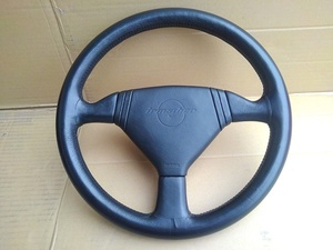  Isuzu original momo leather steering gear irmscher Isuzu Momo Gemini original leather steering wheel Boss attaching that time thing old car 