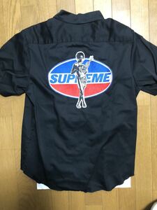 シュプリーム SUPREME 17AW Hysteric Glamour S/S Work Shirt Mサイズ ヒステリックグラマー ワーク