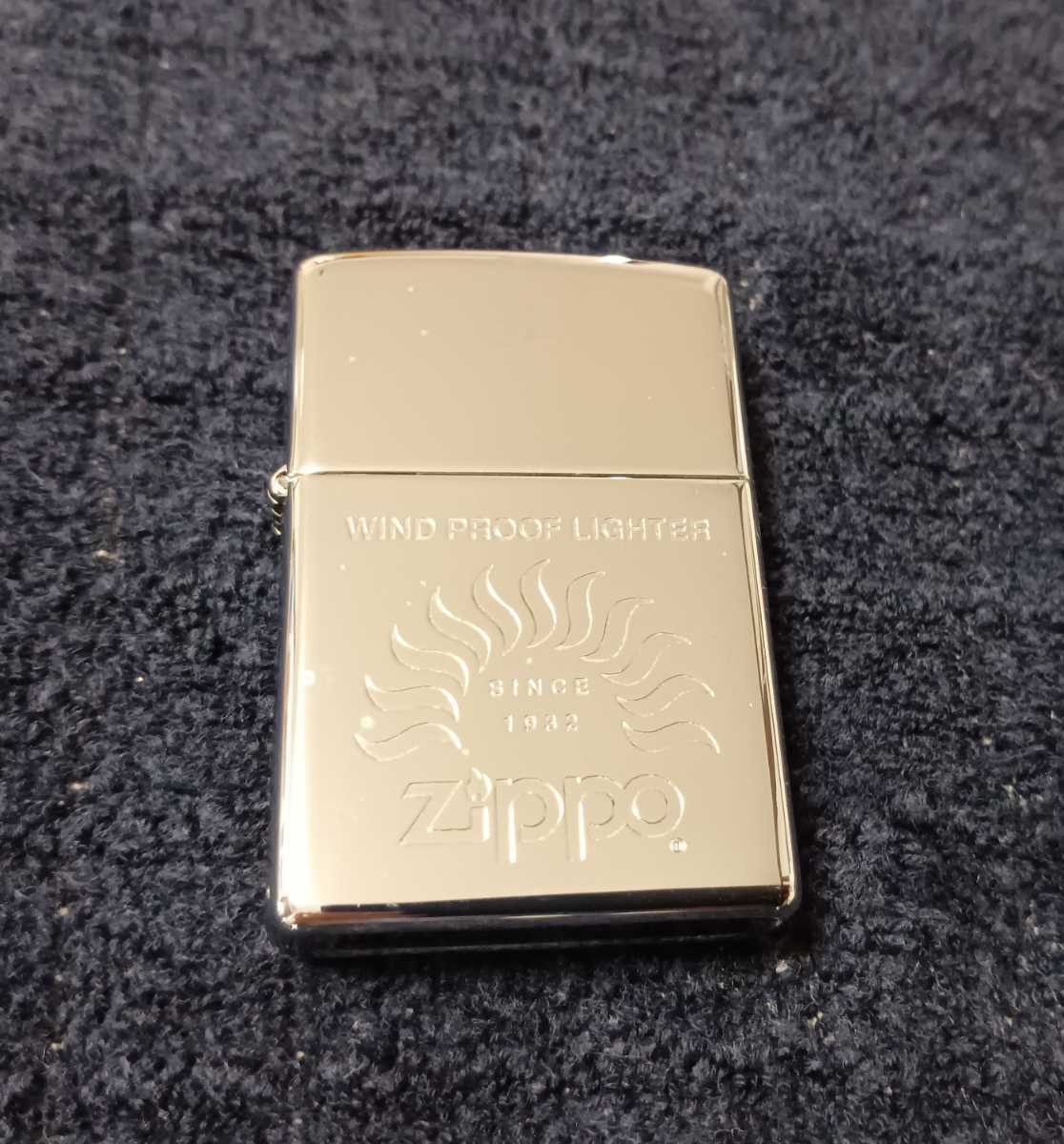 zippo 色 正面シルバーに回りは金メッキ １９９６年9月発売-