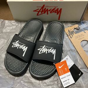 ナイキ　ベナッシ ステューシー NIKE BENASSI STUSSY シャワーサンダル 25cm 新品　コラボ　限定