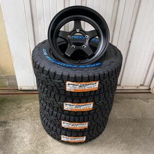 TOYOオープンカントリーRT 225/70R16◆5.5J-20◆《CST ZERO-1HYPER S》ジムニーシエラフラットブラック　ホワイトレター深リム　ハイパー