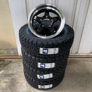 BFグッドリッチ225/75R16◆16×5.5J+22◆《CST ZERO-1HYPER S》スズキジムニー　ブラックポリッシュJBJA ホワイトレター KO2 ハイパー