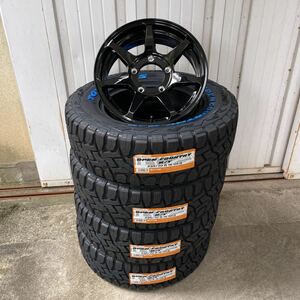 TOYOオープンカントリーRT235/70R16◆16×5.5J+22◆《CST ZERO-1HYPER J》ジムニーグロスブラックJBJA 4本　ホワイトレター　ハイパーJ