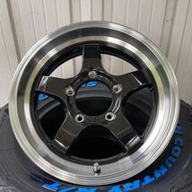 TOYOオープンカントリーRT235/70R16◆16×5.5J+22◆《CST ZERO-1HYPER S》ジムニーブラックポリッシュJBJA 4本　ホワイトレターハイパー_画像3